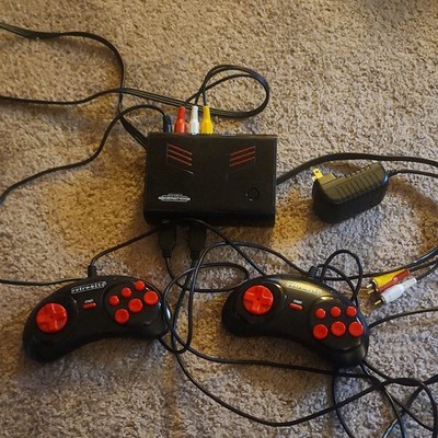 Retro-Bit Generations Home Console Black/Red Composite RCA Includes Two Control 