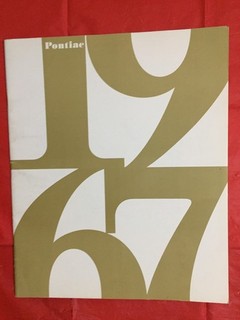 1967 PONTIAC "GTO / 2 2 / CATALINA / TEMPEST / GRAND PRIX " Car Dealer Brochure