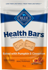 Health Bars Crunchy Dog Biscuits, Oven-Baked with Natural Ingredients, Pumpkin 