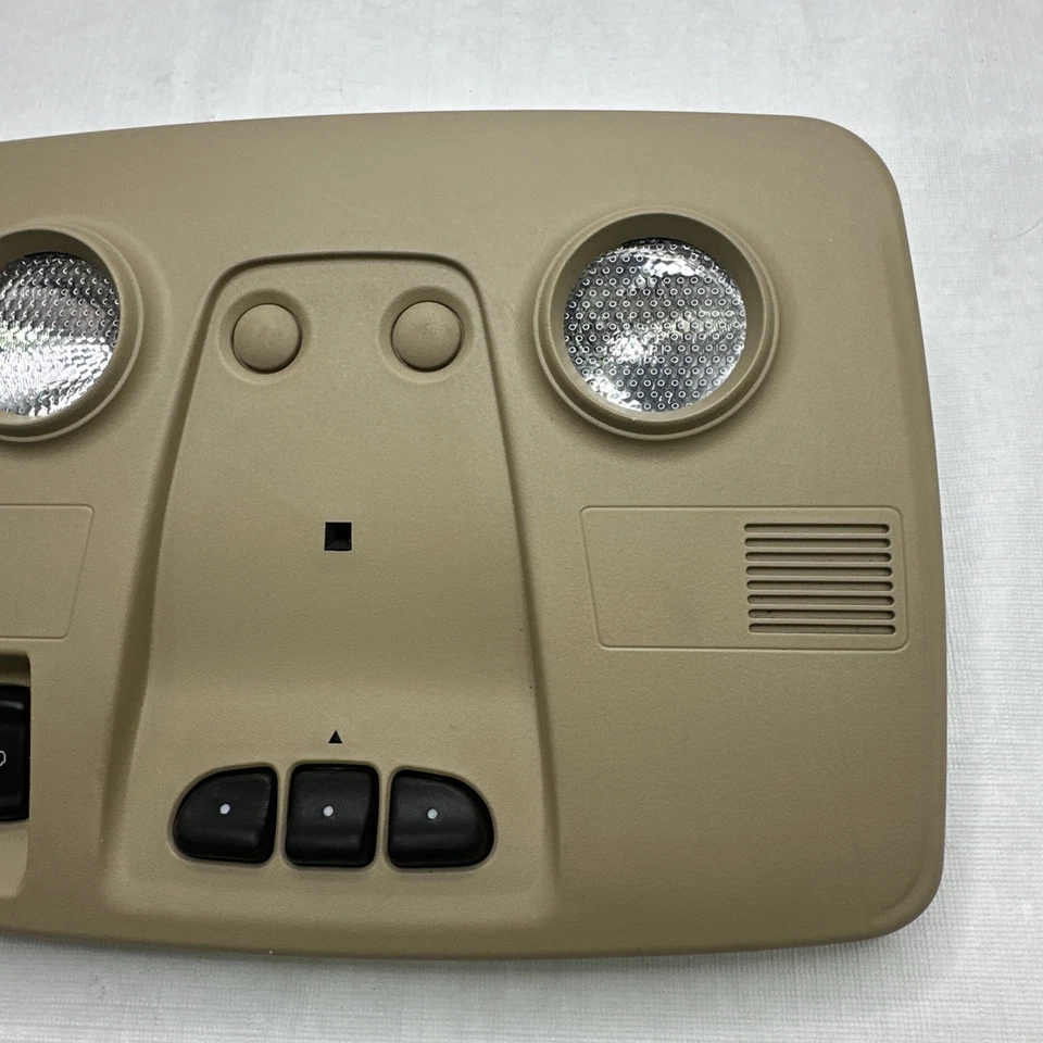 09-12 GMC Acadia Roof Overhead Console Dome Map Light Sunroof Switch Tan Oem Foto 3 de 4