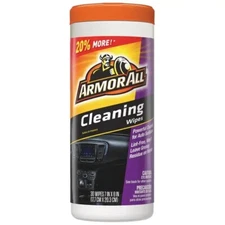 Armor All Car Cleaning Wipes 30 Count Interior Cleaner Dashboard Vinyl Leather