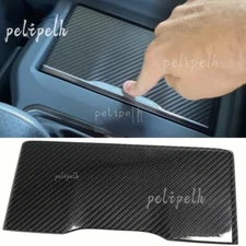 For Dodge Ram 1500 TRX Off-Road 2019 20-22 Carbon Console Water Cup Holder Panel