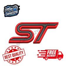 Distintivo emblema parafango lato bagagliaio posteriore Ford FOCUS FIESTA MONDEO ST + pad adesivo