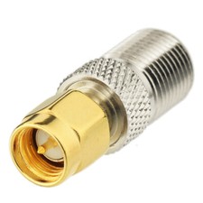 5x F Female to SMA Male TV HDTV Receiver Tuner Antenna Cable Connector Adapter