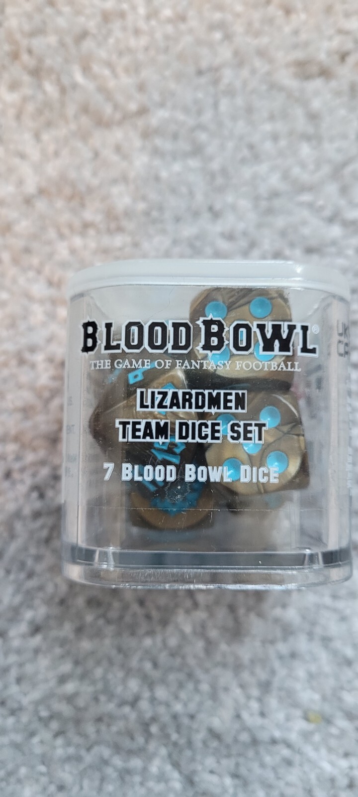 Juego de dados Blood Bowl Lizardmen Team - Nuevo, edición limitada