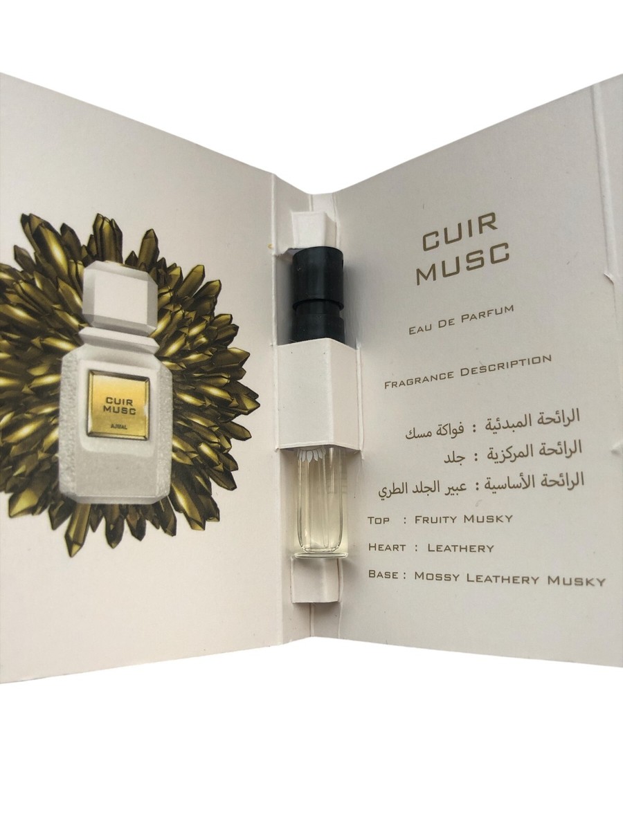 Ajmal Cuir Musc EDP Spray Leather Musk Fragrance Authentic