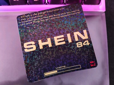 Pixel Sticker Shein 84 Retro SHEIN Nostalgia Sticker Holographic Water Proof | eBay