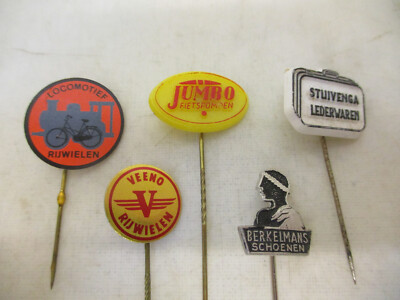 x-89827	Anstecknadel 5 St. Jumbo,Veeno,Locomotief,Stuivenga,Berkelmans