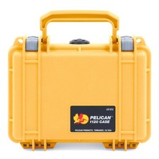 Yellow  Silver Pelican 1120 case. With Foam