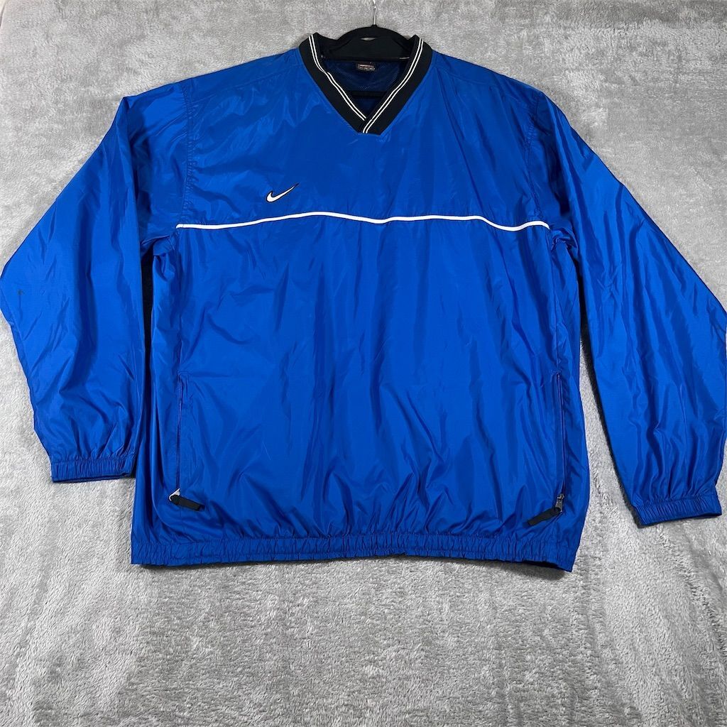 SACAI X NIKE Giacca a vento vintage anni 90 Nike uomo retrò baseball XL blu maglione allenamento