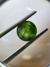 1.68Ct Faceted Demantoid Garnet - Rare Russian Demantoid For Jewelry - D-7.2mm