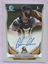 2014 Bowman Draft Baseball Blake Anderson Rookie Auto Autograph Marlins