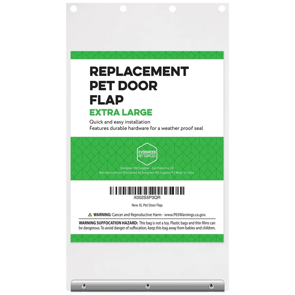 Solapa de puerta de repuesto extra grande para perros para productos para mascotas Ruff Weather 9,75 x 17 Foto 2 de 4
