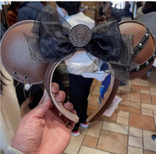 2024 New Disney Parks Pirates of The Caribbean Brown Minnie Mouse Ears Headband