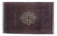 Tappeto Bukara Bukhara Pakistano 200x120 Lana annodato a mano