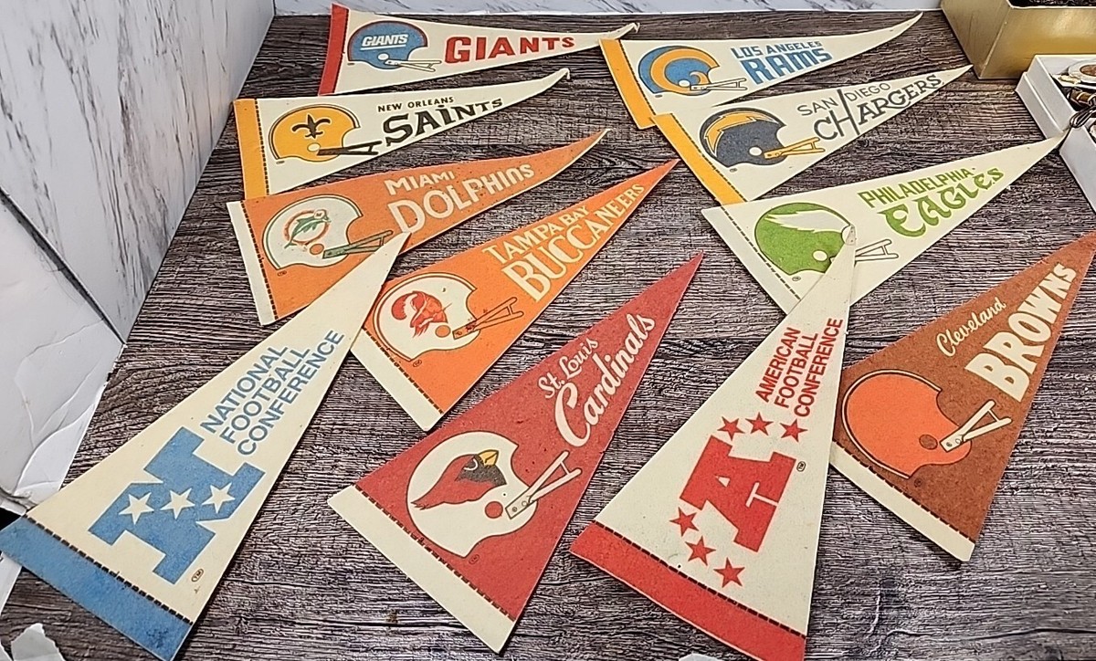 ☆Vintage☆ ~1978 NFL Football Mini Pennants 9