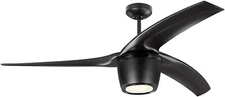 Monte Carlo Skylon Indoor/Outdoor Ceiling Fan – Energy Star, Brushed Nickel, 56"
