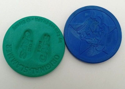 Pogs Caps Sammlung Konvolut 2 Slammer Disney Donald Duck Aladdin Fun Caps