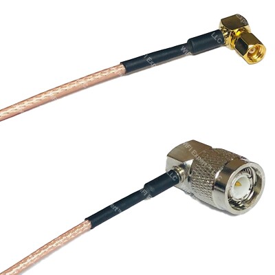 RG316 SMC Female Angle to TNC Male Angle RF Cable Rapid-SHIP LOT