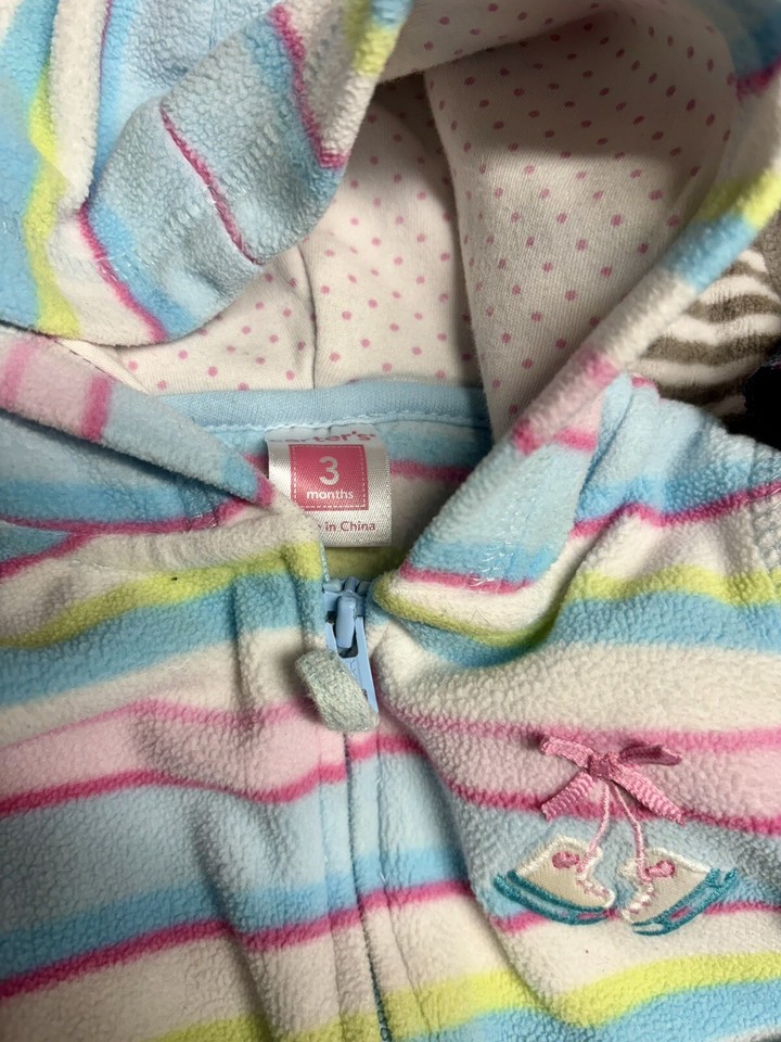 Baby Girl Lot 36 Month Carters H&M Long Sleeve Shirt Vest Sweatshirt