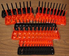 176 Socket Organizer Tray Rack Rail Storage Holder Tool Metric SAE 1/4 3/8 1/2"