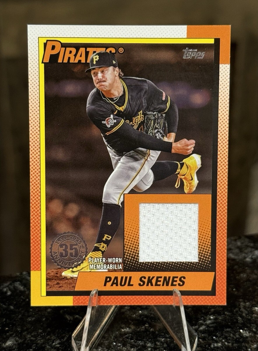 2025 Topps PAUL SKENES #/50 GOLD RELIC 1990 35th Anniversary 2025 Topps PAUL SKENES #/50 GOLD RELIC 1990 35th Anniversary