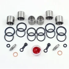 Brake Caliper Seal+SS Piston Kit for 1999-2007 Suzuki GSX1300R HAYABUSA Front