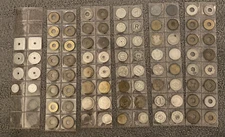 Mixed Lot Gaming Arcade Baseball Tax Tokens UNSEARCHED Brass Metals 88