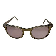 VINTAGE RETRO SHURON ORNATE CATSEYE EYEGLASSES SUNGLASSES
