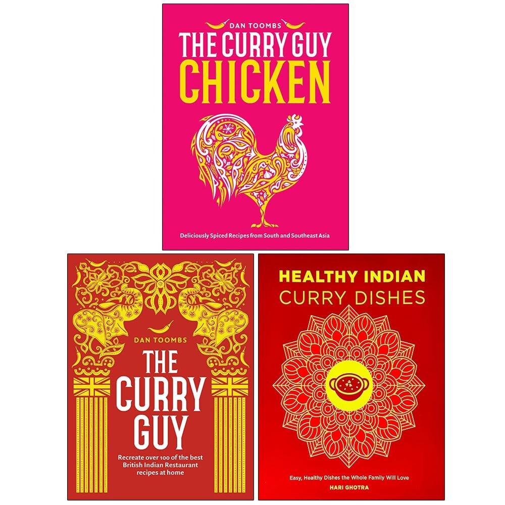 Dan Toombs Curry Guy Chicken (HB), Healthy Indian Curry Dishes 3 Books Set