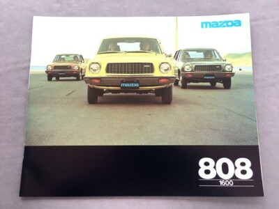 1976 Mazda 808 1600 Deluxe Sales Brochure Catalog - Coupe Wagon