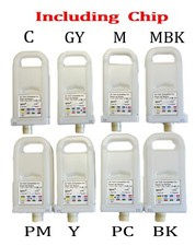 PFI-1700 Empty Refillable Ink Cartridge w/ Chip for Canon PRO-2000 4000 8-Pack