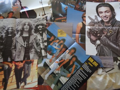 Pictures / Posters Of Bands  / Musicians 60s -Present Day Double Page ( A-B-C )
