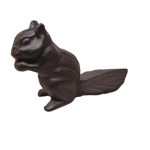 Vtg Zehnders Chipmunk Squirrel Doorstop Cast Iron Cottage Core Tabletop Decor - Picture 2 of 9