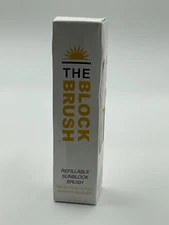 Refillable No Mess Sunblock /Sunscreen BLOCK BRUSH Dented Box