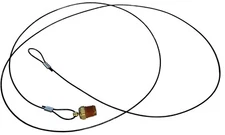 American Made 1/4 Air Compressor Tank Condensate Drain Valve W 60" Pull Cord