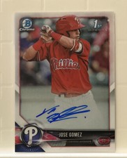 2018 Bowman Chrome Prospect Autographs #CPA-JG Jose Gomez AUTO