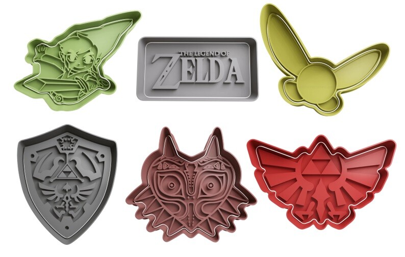 Legend Of Zelda Cookie Cutters + insert - approx. 8cm
