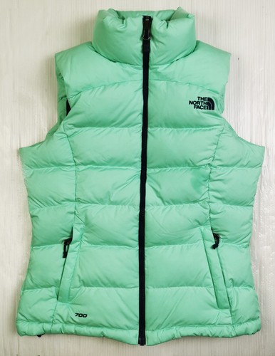 HOT Women THE NORTH FACE NUPTSE 700 SPORTS QUILT DOWN PUFFER MINT VEST Jacket XS - Picture 2 of 17