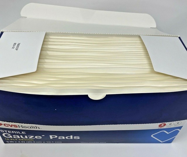 CVS Health Sterile Gauze Pads (4in X 4in 25 Pads/box) for sale online