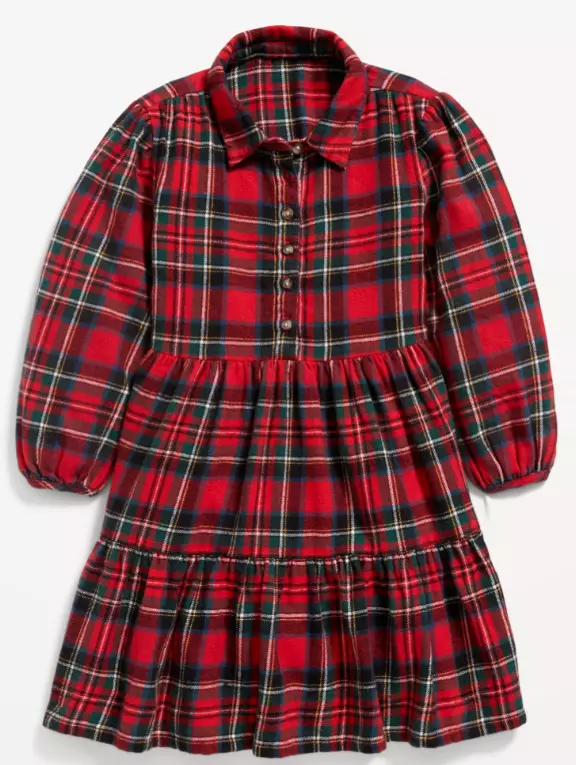 Red flannel shirt best sale dress