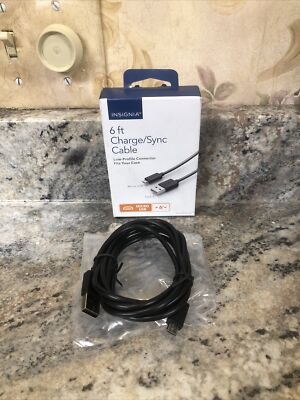 Open Box Insignia 6 FT Charge Sync Cable Micro USB