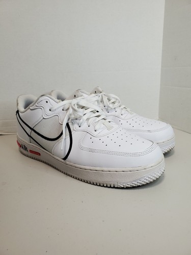 nike air force 1 low react white red