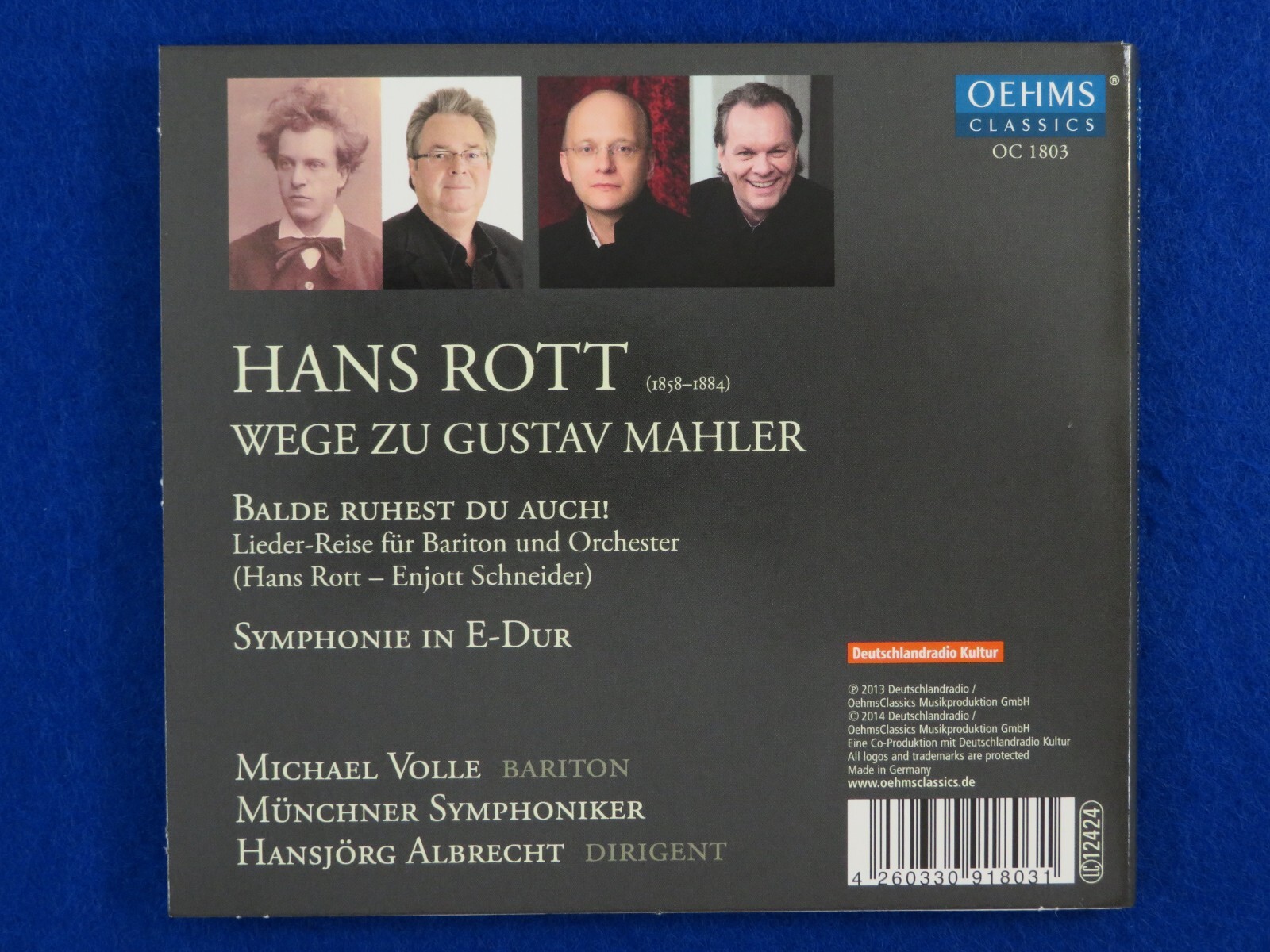 Hans Rott Hans Rott Lieder-Reise/Symphonie In E-Dur/Volle/Albrecht-CD-Fast ...
