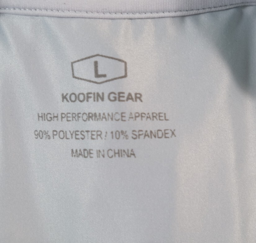 Koofin Gear Long Sleeve Performance Fishing TShirt Men's Size L Some