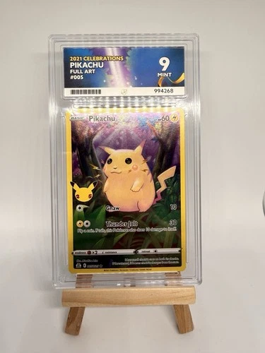 ACE GRADED 9 MINT Pikachu 005/025 Celebrations Holo Full Art