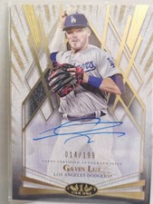 GAVIN LUX 2022 Topps Tier One Autograph #14/199 LA Dodgers,Tampa Bay 