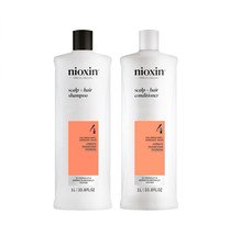 Nioxin System 4 Cleanser Shampoo  Scalp Therapy Conditioner 33.8oz Set