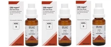 ADEL 9 Hair Care Drops Pack of 3 Homeopathic Remedy for Hairfall & Hair Growth