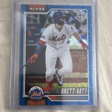 Topps 2026 Series 1 Blue Foil Brett Baty Mets #US155 Baseball Numbered 76/150